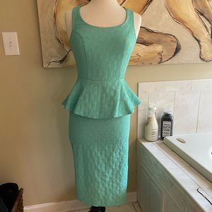 ASOS Textured Peplum Knit Dress